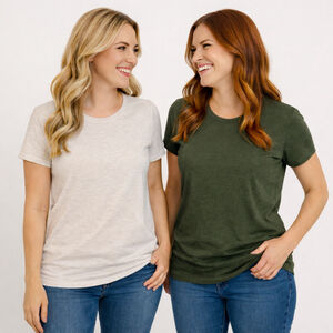 Women’s Amazon Essentials Regular-Fit Short Sleeve T-Shirts 2-Pack–Size XL–NWOT